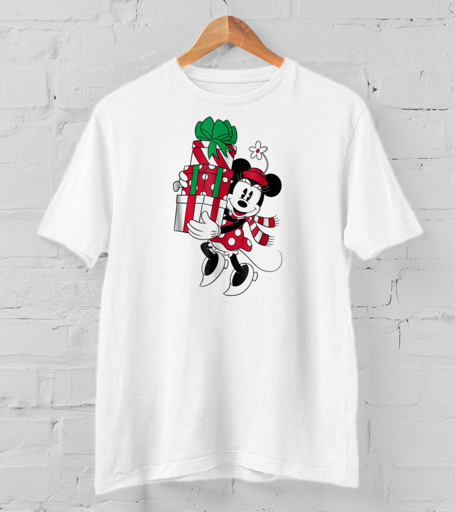 Disney Minnie Mouse Holiday Presents Christmas T-Shirt