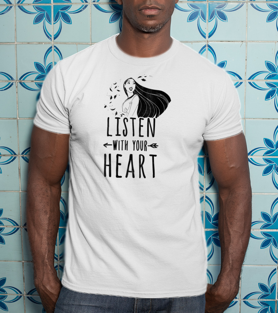 Disney Pocahontas Listen With Your Heart Arrow T-Shirt
