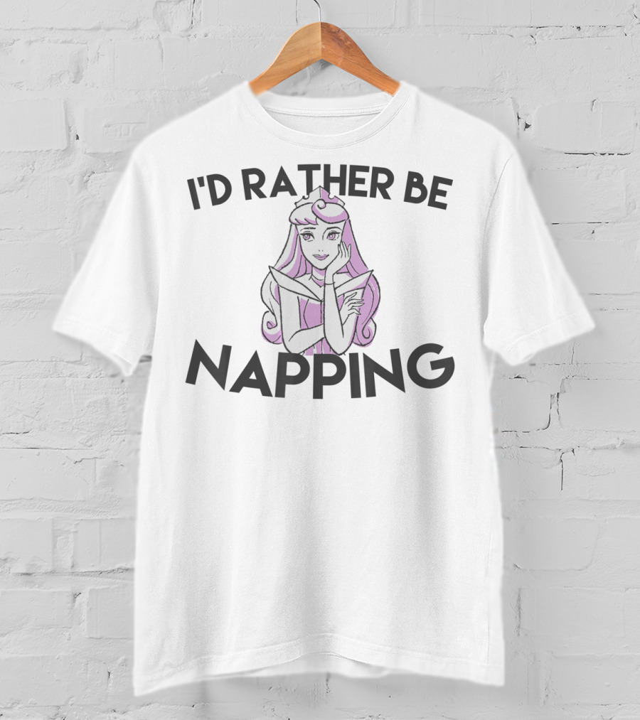 Disney I'd Rather Be Napping Sleeping Beauty T-Shirt