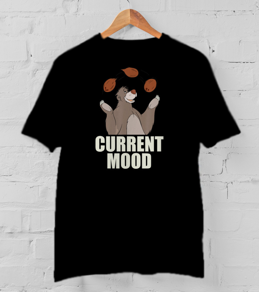 Disney The Jungle Book Baloo Juggling Nuts Current Mood T-Shirt