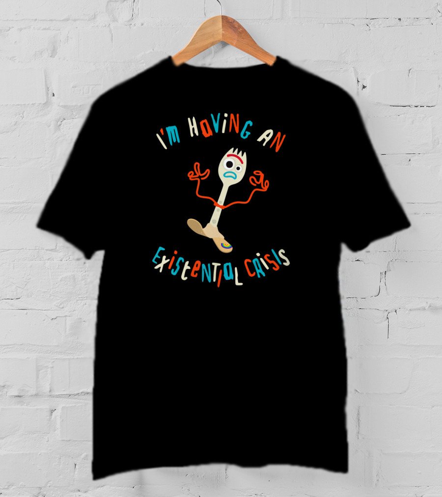 Disney Pixar Toy Story 4 Forky I'm Having An Existential Crisis T-Shirt