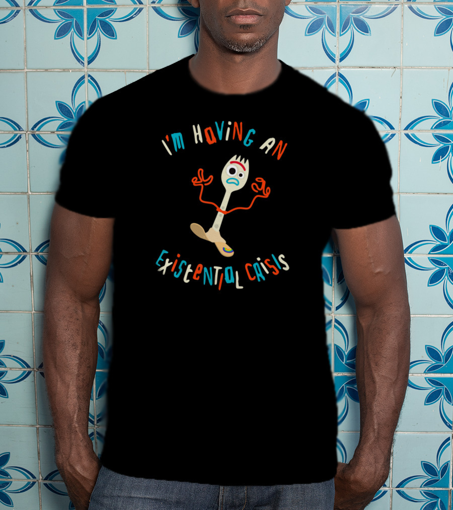 Disney Pixar Toy Story 4 Forky I'm Having An Existential Crisis T-Shirt