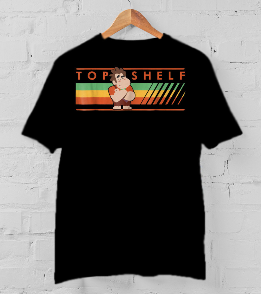 Disney Wreck It Ralph 2 Top Shelf Retro Stripes T-Shirt