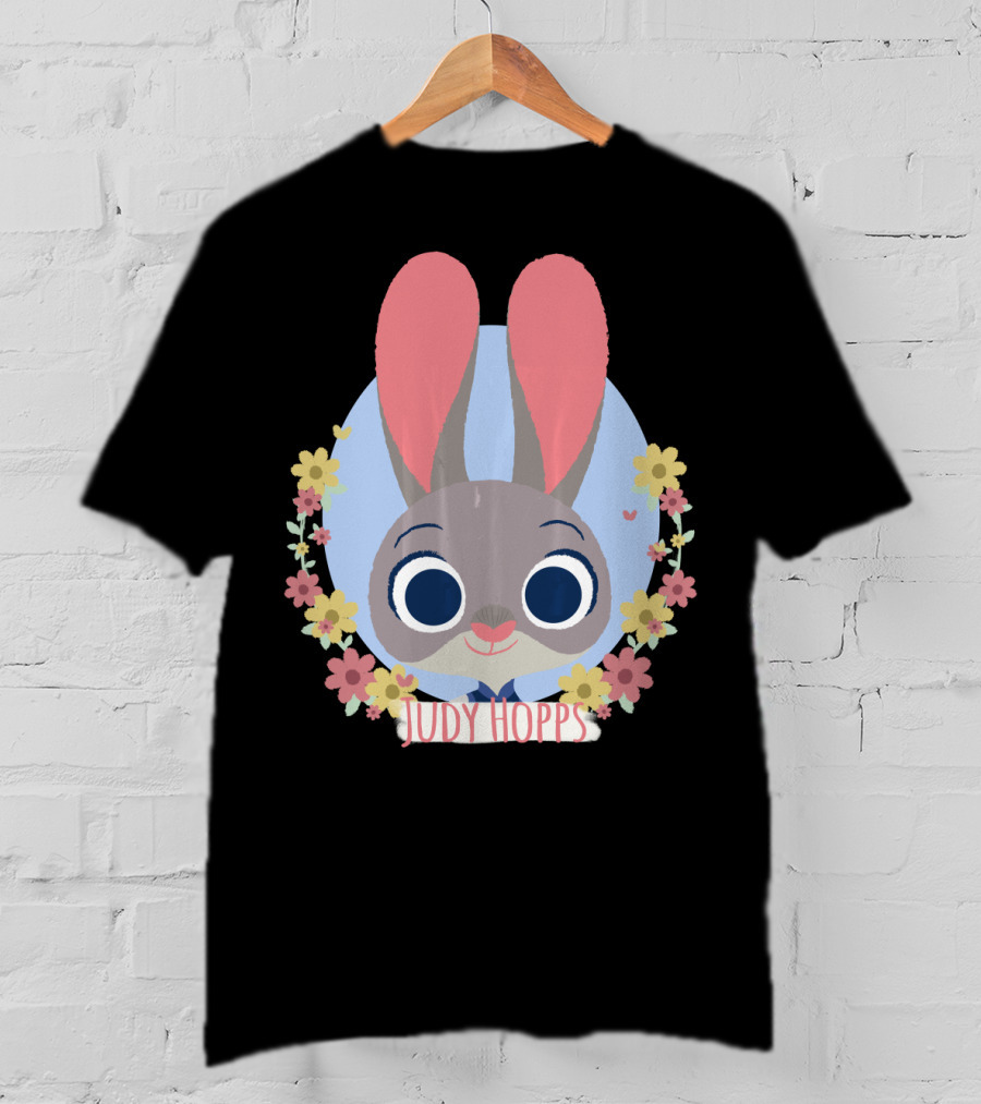 Zootopia Judy Hopps Floral Spring Wreath Disney T-Shirt
