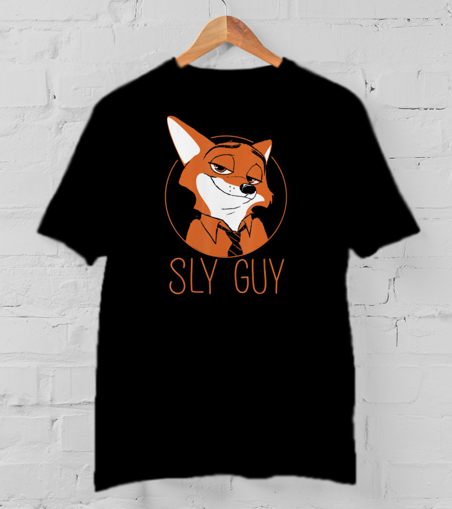 Disney Zootopia Nick Wilde Sly Guy Fox Character T-Shirt