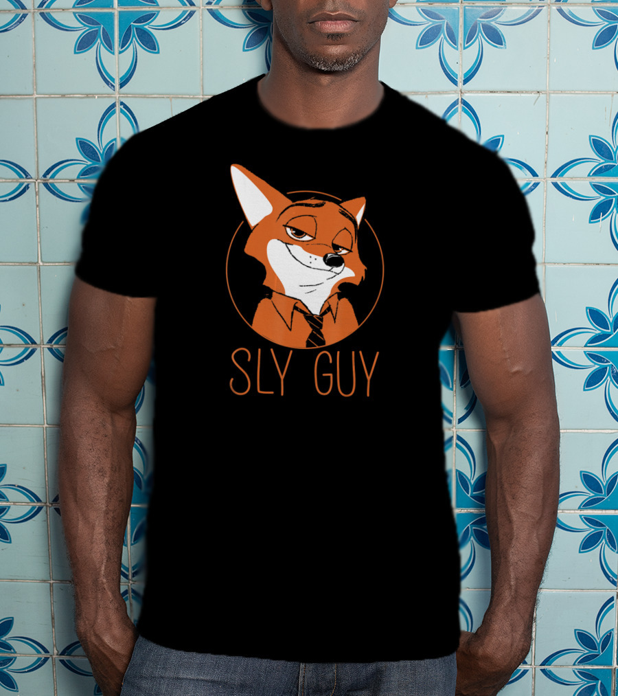 Disney Zootopia Nick Wilde Sly Guy Fox Character T-Shirt