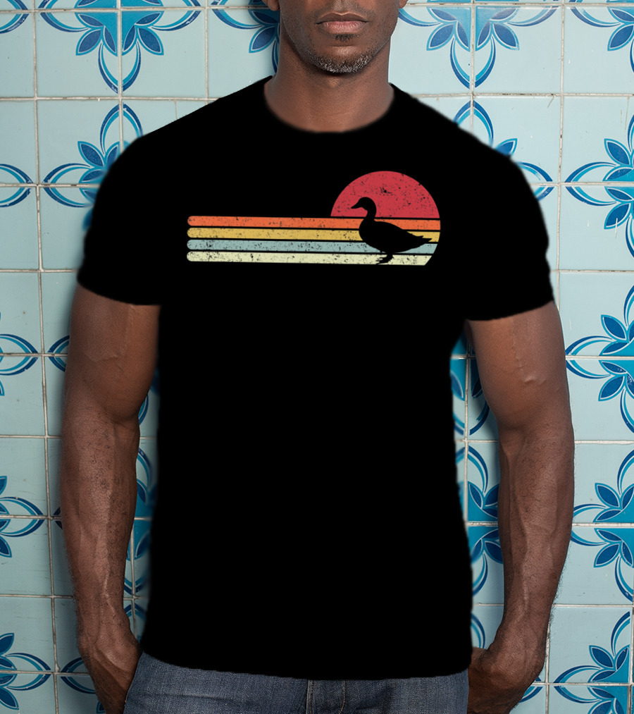 Duck Style Vintage Sunset T-Shirt