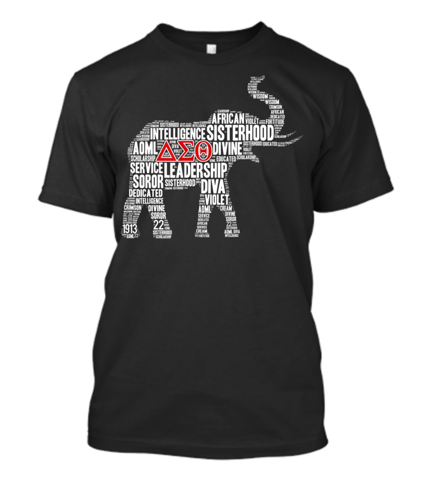 Elephant Delta Sigma Theta 1913 African Sisterhood Leadership Wisdom T-Shirt