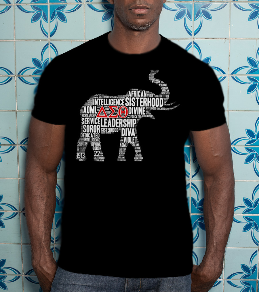 Elephant Delta Sigma Theta 1913 African Sisterhood Leadership Wisdom T-Shirt