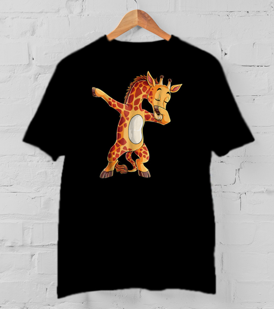 Dabbing Giraffe Cute Funny Dance Giraffes Dab T-Shirt