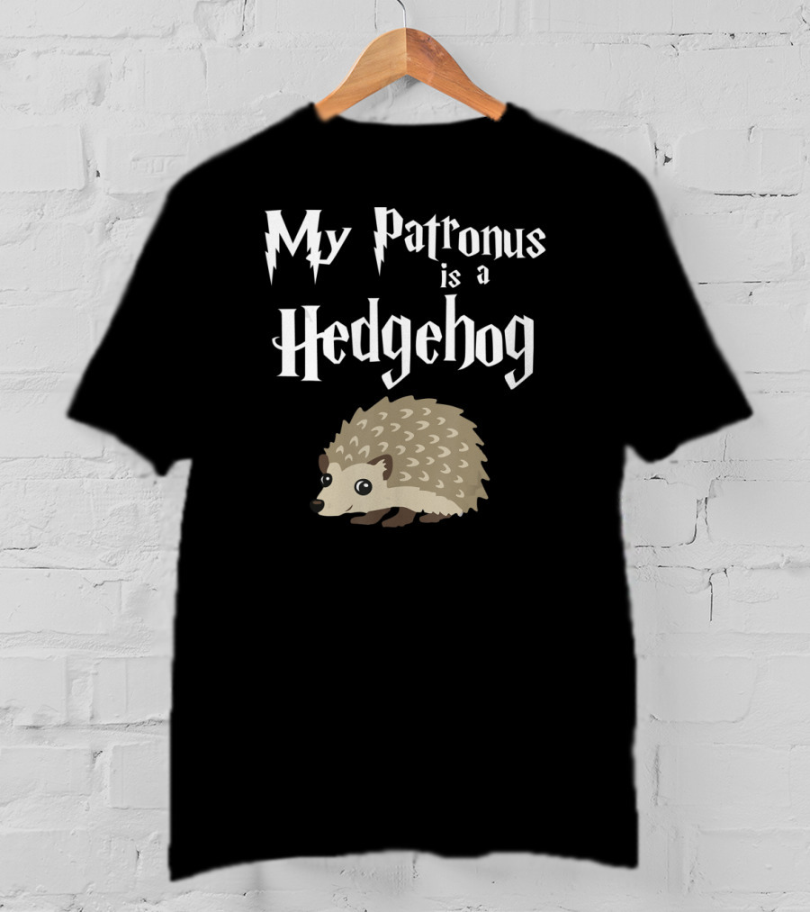 My Patronus Is A Hedgehog Wizardry Animal Charm Magic T-Shirt