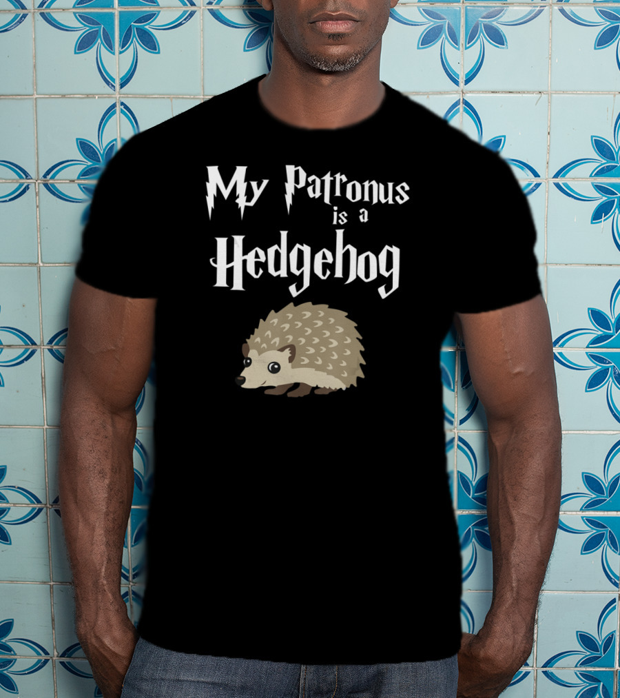 My Patronus Is A Hedgehog Wizardry Animal Charm Magic T-Shirt