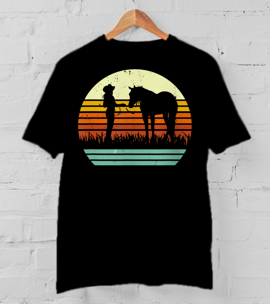 Vintage Retro Halter Horse Show T-Shirt