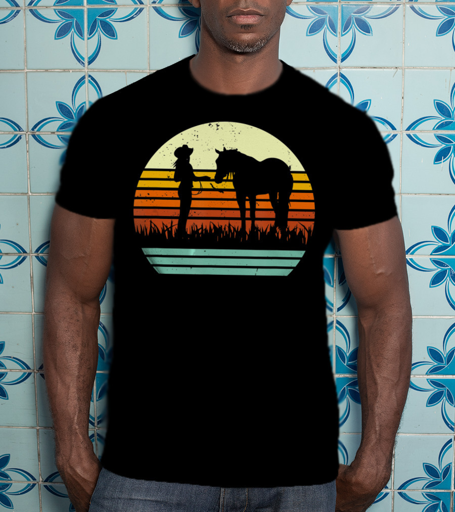 Vintage Retro Halter Horse Show T-Shirt