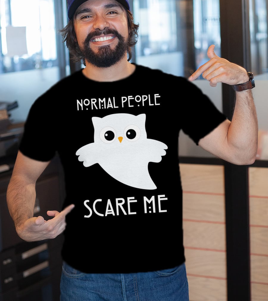 Normal People Scare Me Owl T-Shirt