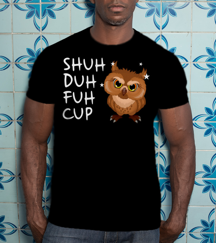SHUH DUH FUH CUP Owl With Stars T-Shirt