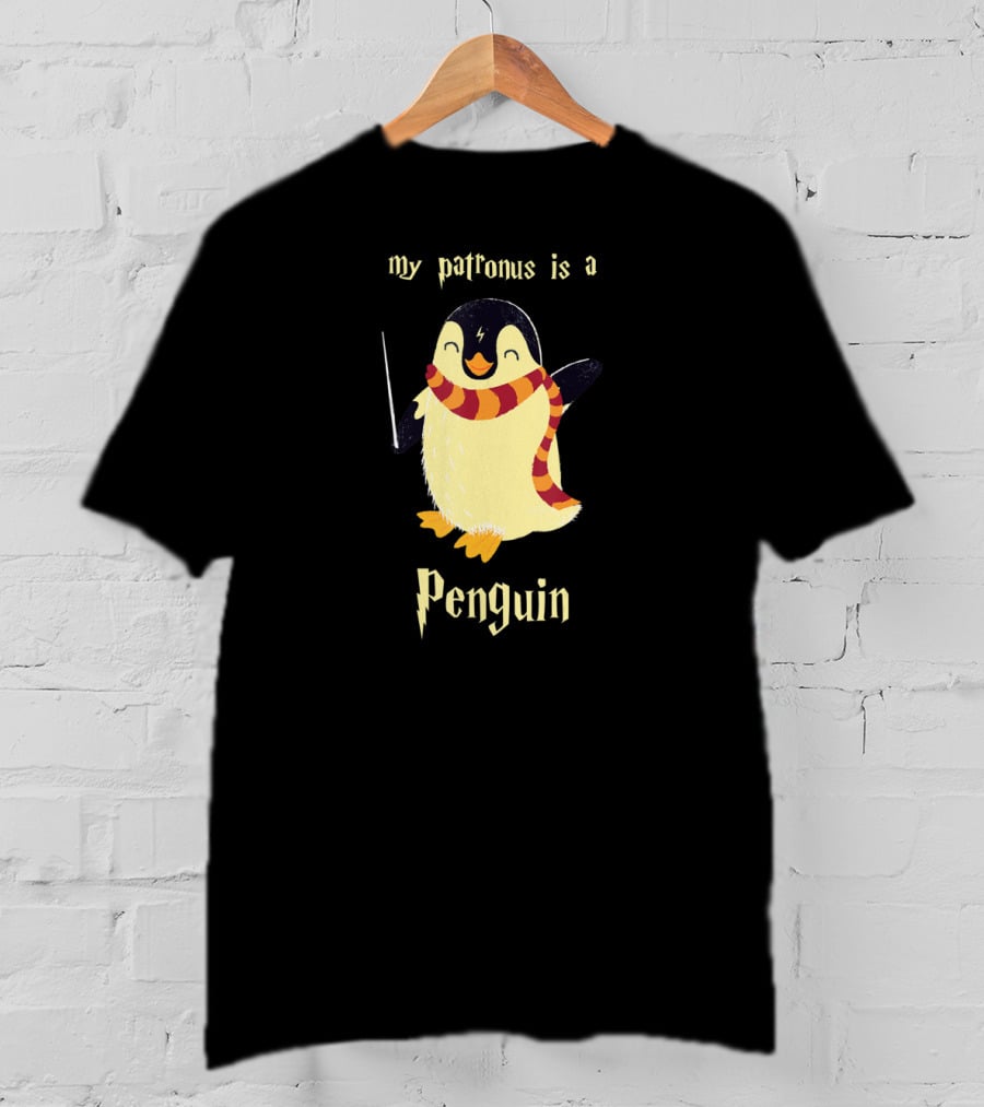 My Patronus Is A Penguin Wizardry Magic Scarf T-Shirt