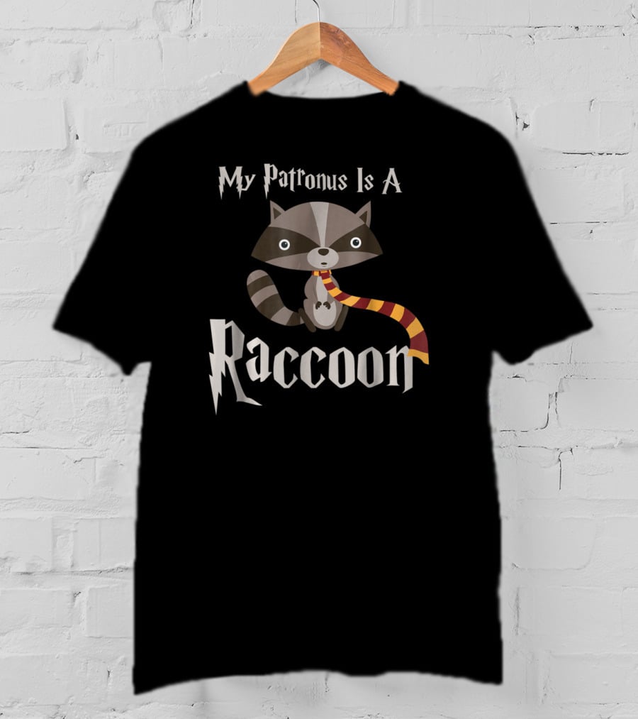 My Patronus Is A Raccoon Cute Wizard Raccoon Lovers T-Shirt