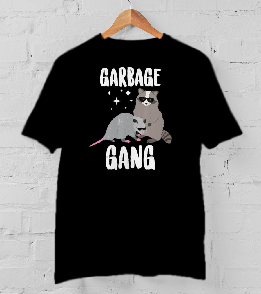 Garbage Gang Opossum And Raccoon Funny Animals T-Shirt