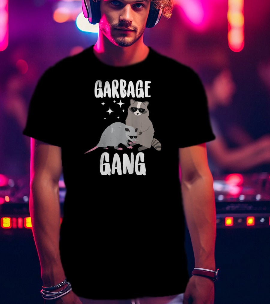 Garbage Gang Opossum And Raccoon Funny Animals T-Shirt