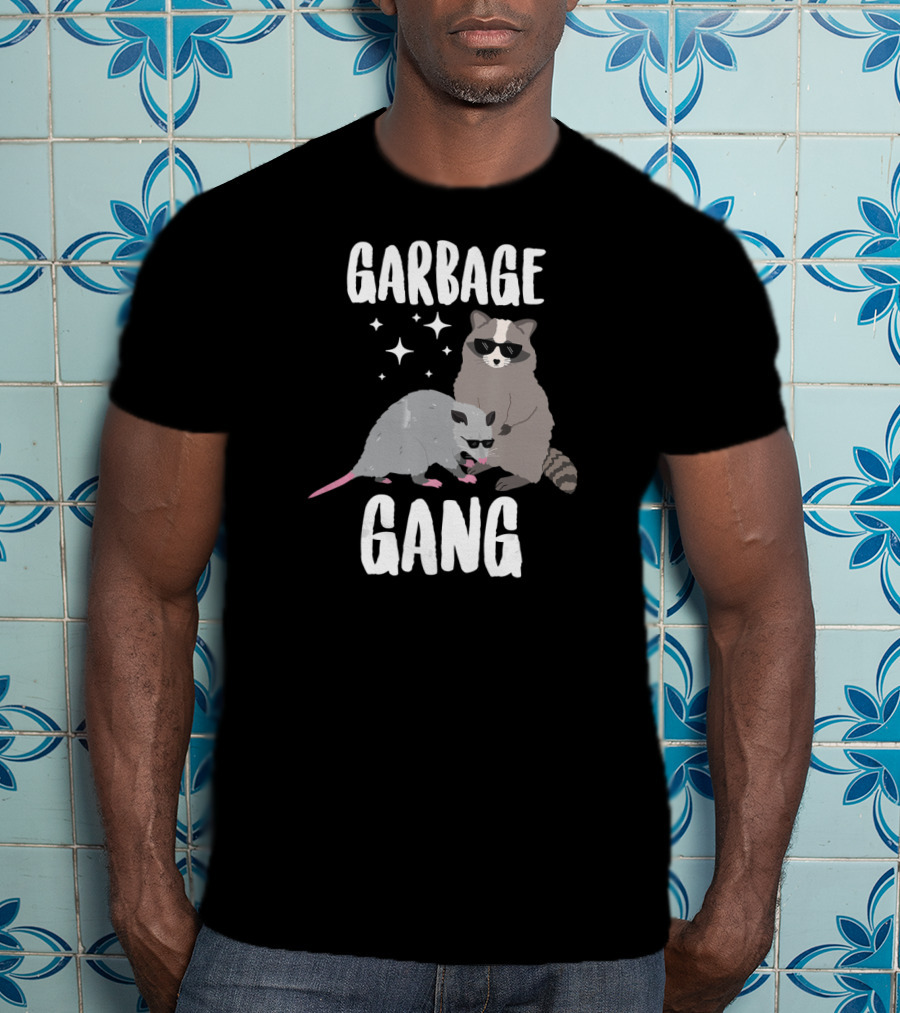 Garbage Gang Opossum And Raccoon Funny Animals T-Shirt