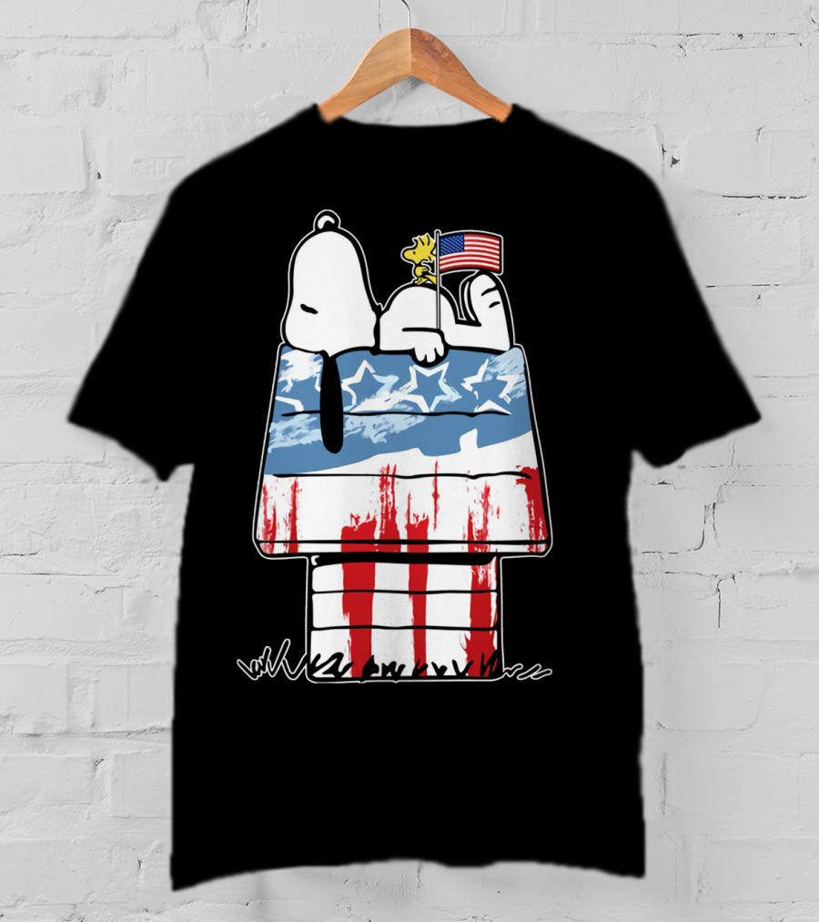 America Snoopy Patriotic The Peanuts Movie Homeland T-Shirt