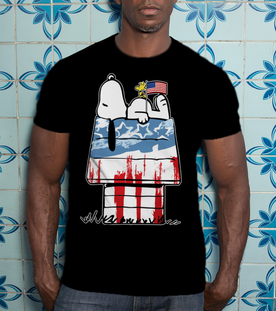 America Snoopy Patriotic The Peanuts Movie Homeland T-Shirt