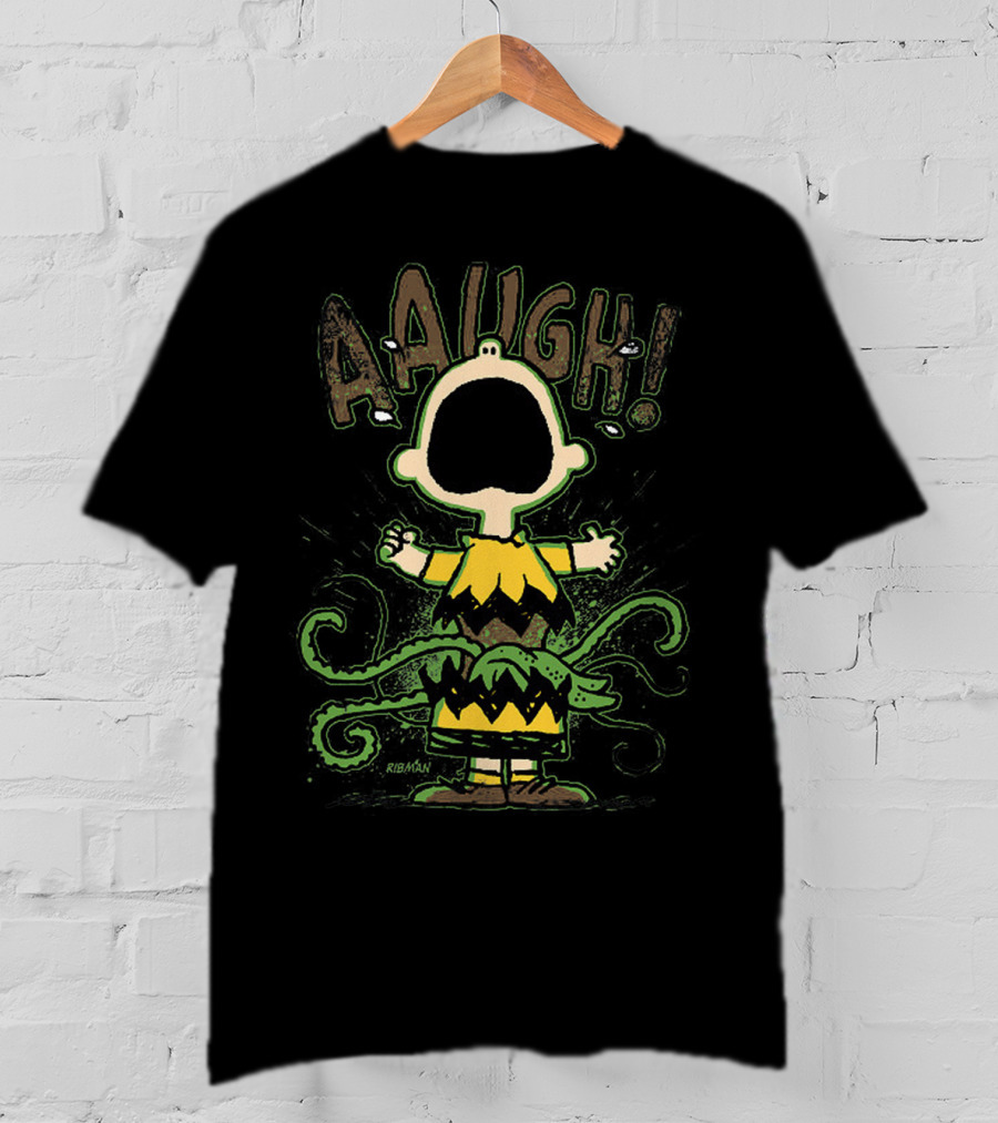 Charlie Brown Aaaugh The Peanuts Movie Snoopy T-Shirt