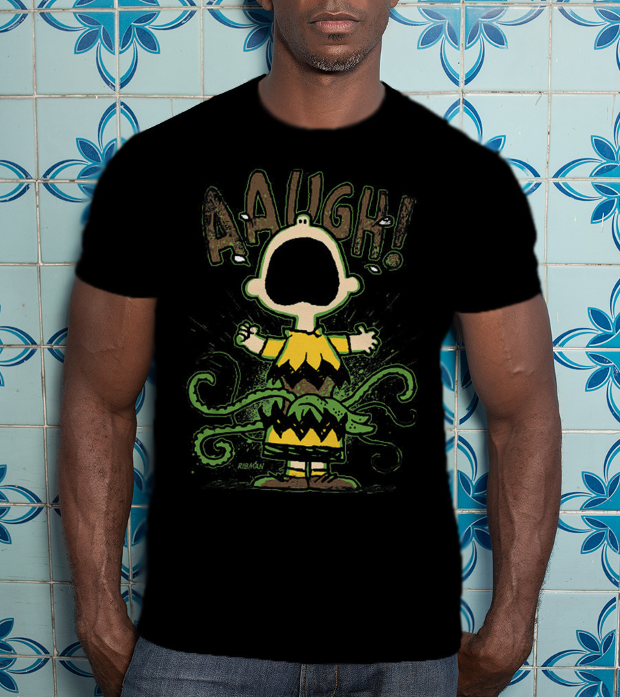 Charlie Brown Aaaugh The Peanuts Movie Snoopy T-Shirt