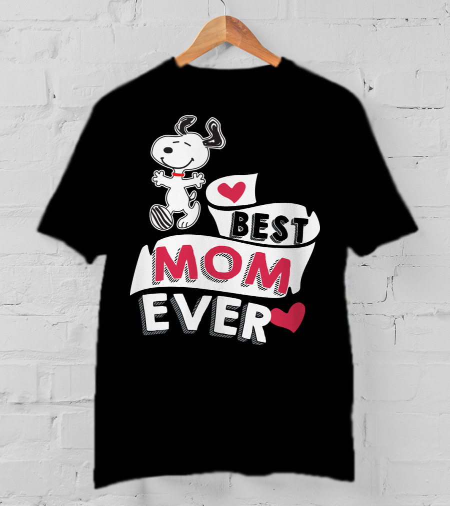 Best Mom Ever Snoopy Mother's Day Peanuts Movie T-Shirt