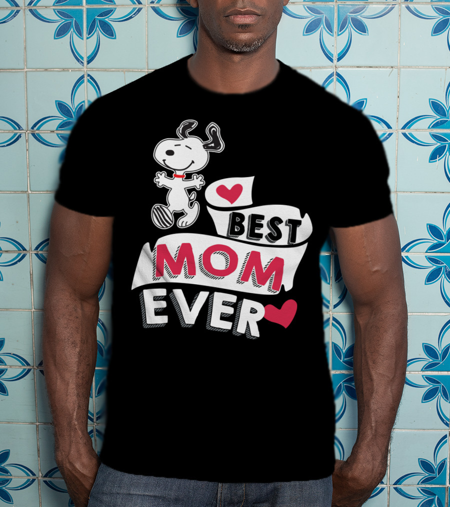Best Mom Ever Snoopy Mother's Day Peanuts Movie T-Shirt