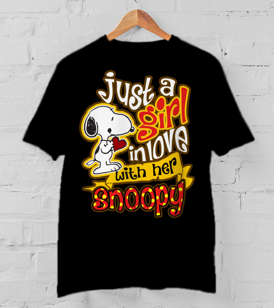 Just A Girl In Love With Her Snoopy Peanuts Movie T-Shirt