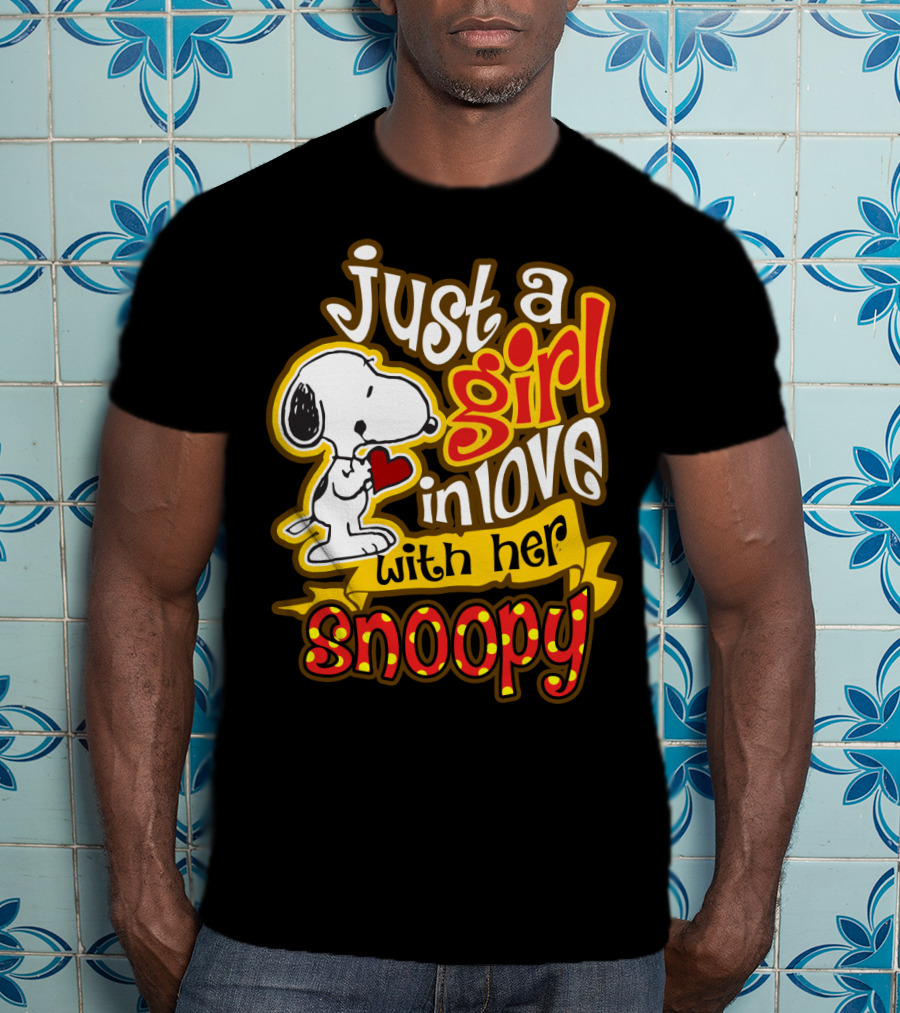 Just A Girl In Love With Her Snoopy Peanuts Movie T-Shirt