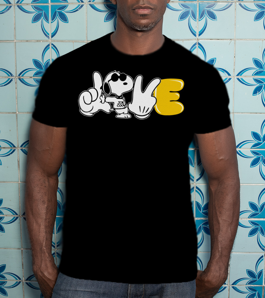 Love Sign Language Joe Cool Snoopy The Peanuts Movie T-Shirt