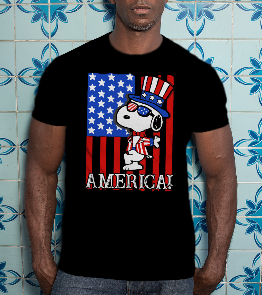 Peanuts Snoopy America Patriotic The Peanuts Movie T-Shirt