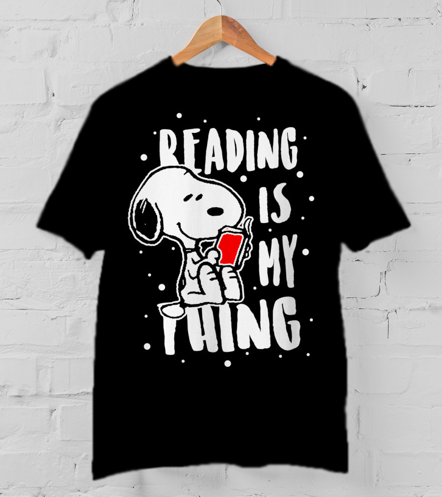 Reading Is My Thing Snoopy The Peanuts Movie T-Shirt