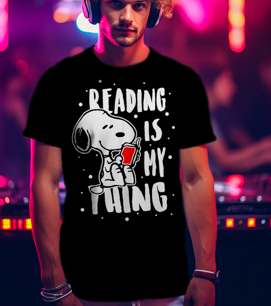 Reading Is My Thing Snoopy The Peanuts Movie T-Shirt