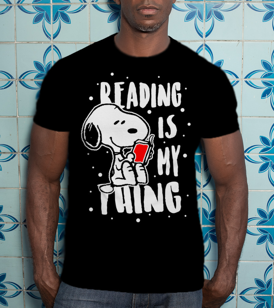 Reading Is My Thing Snoopy The Peanuts Movie T-Shirt