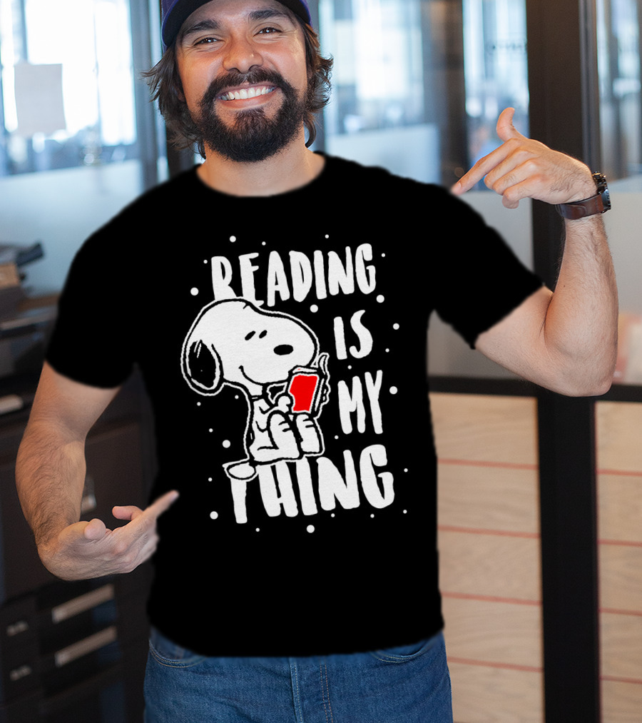 Reading Is My Thing Snoopy The Peanuts Movie T-Shirt