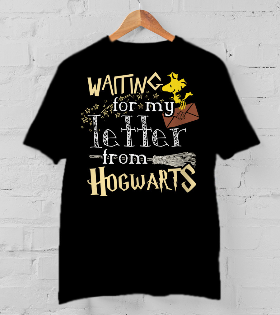 Waiting For My Letter From Hogwarts Snoopy The Peanuts Movie T-Shirt