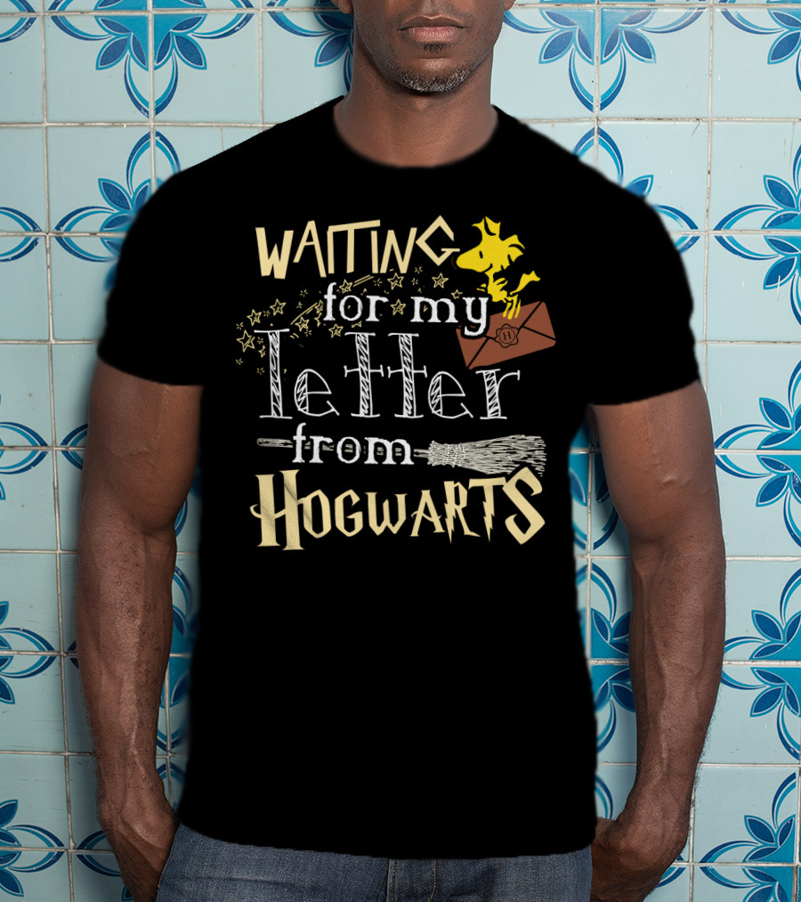 Waiting For My Letter From Hogwarts Snoopy The Peanuts Movie T-Shirt