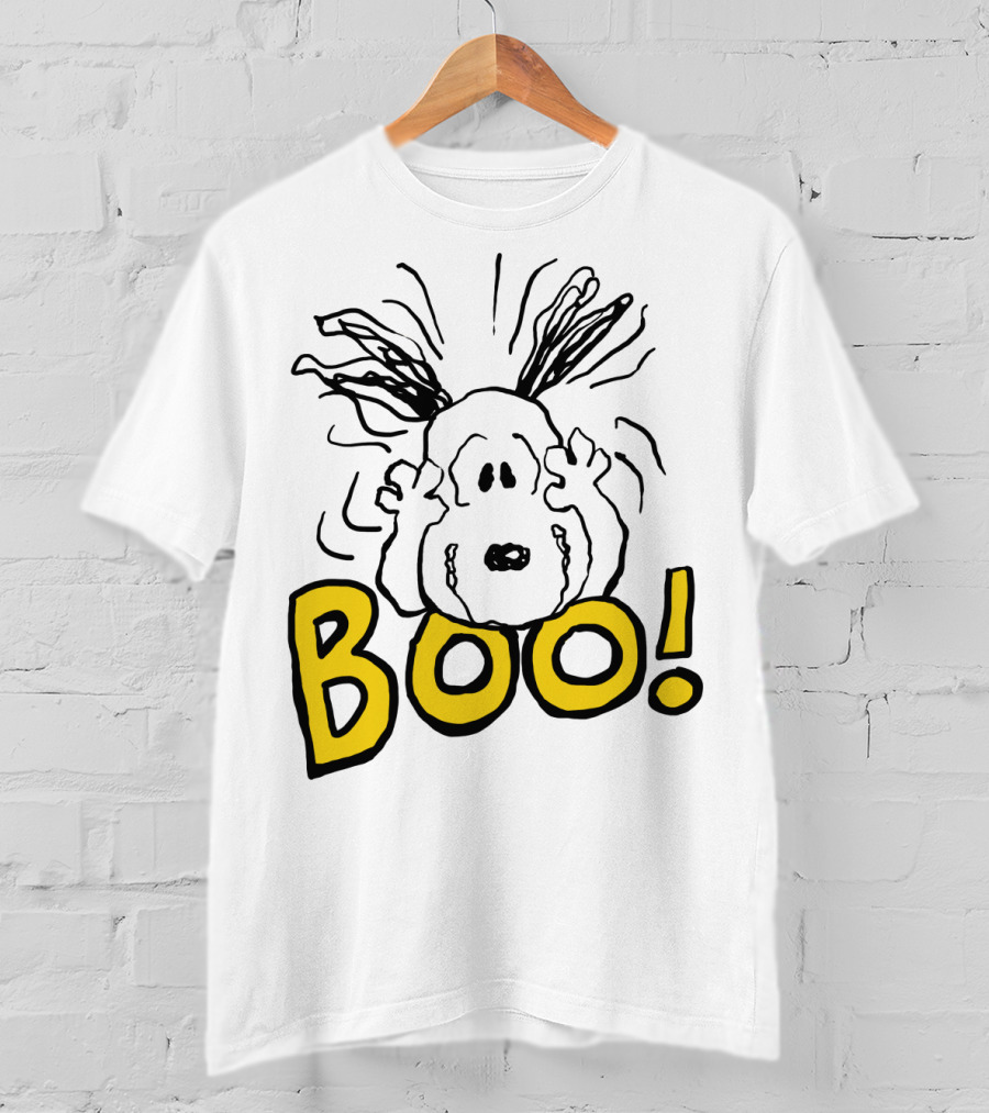 BOO Halloween Snoopy The Peanuts Movie T-Shirt