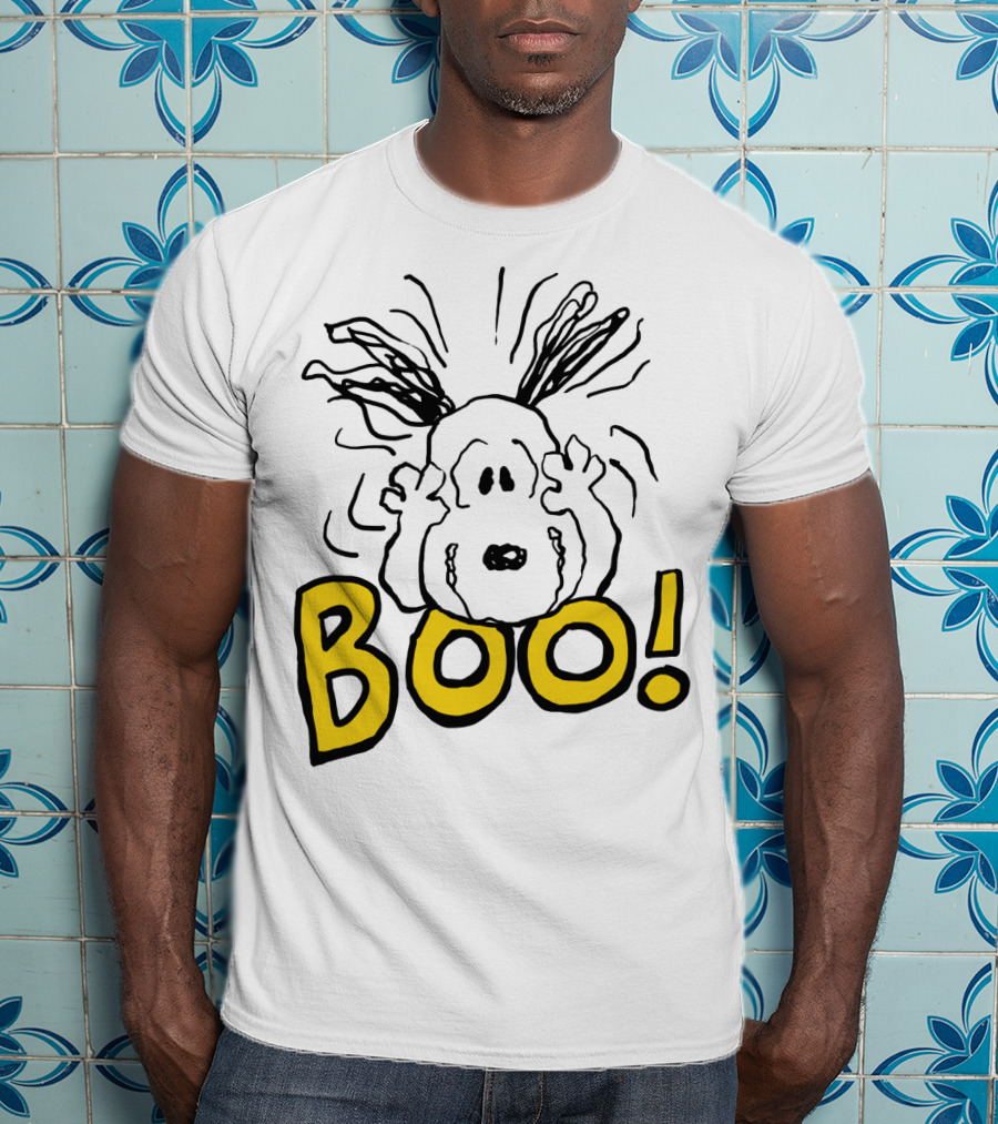 BOO Halloween Snoopy The Peanuts Movie T-Shirt