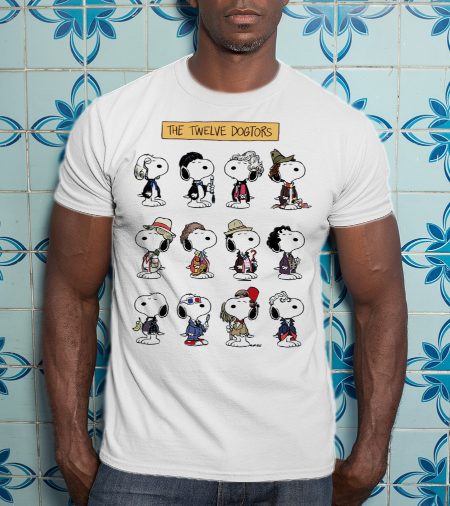 Doctor Snoopwho The Twelve Dogtors Snoopy Peanuts T-Shirt