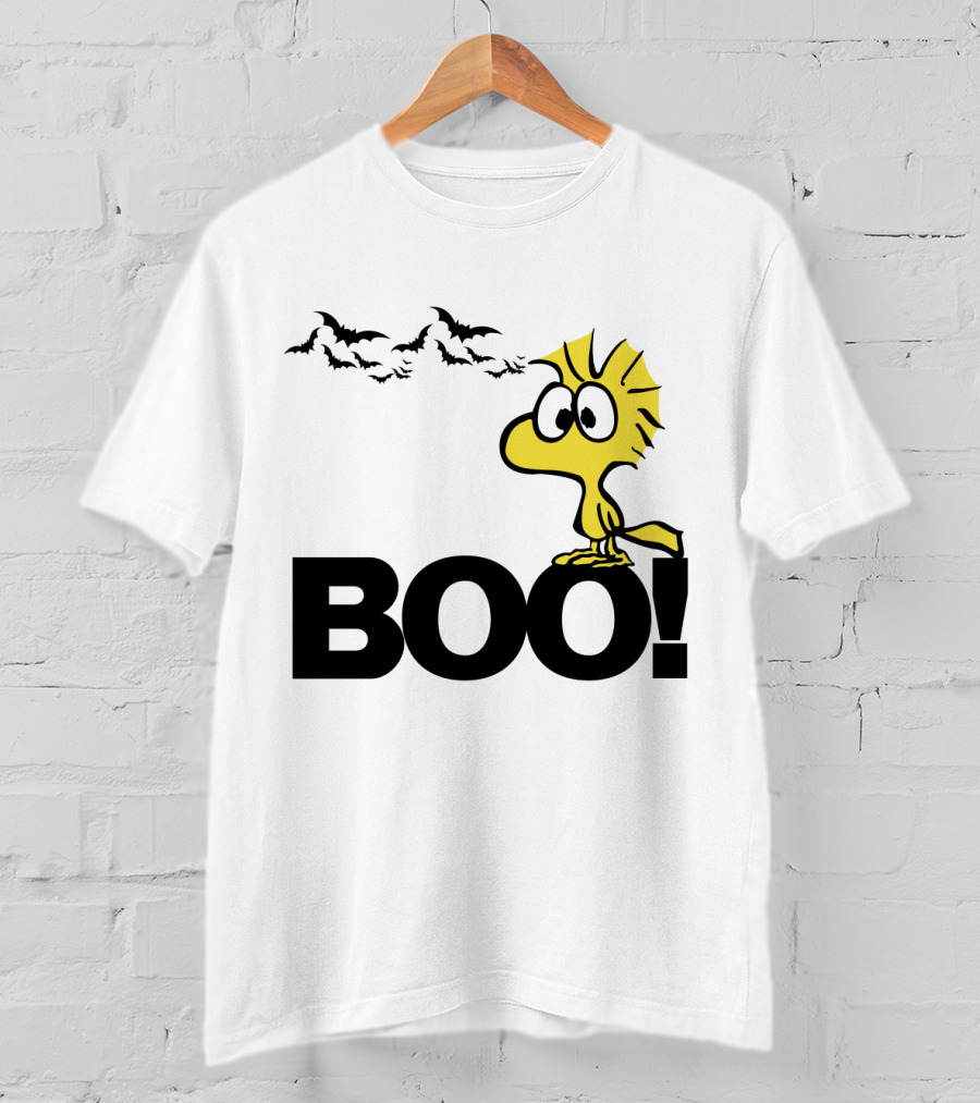 Woodstock Boo Halloween The Peanuts Movie Snoopy Bats T-Shirt