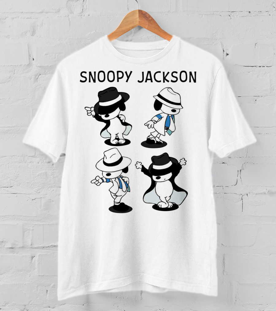 Snoopy Jackson Dancing Moves Peanuts Movie T-Shirt