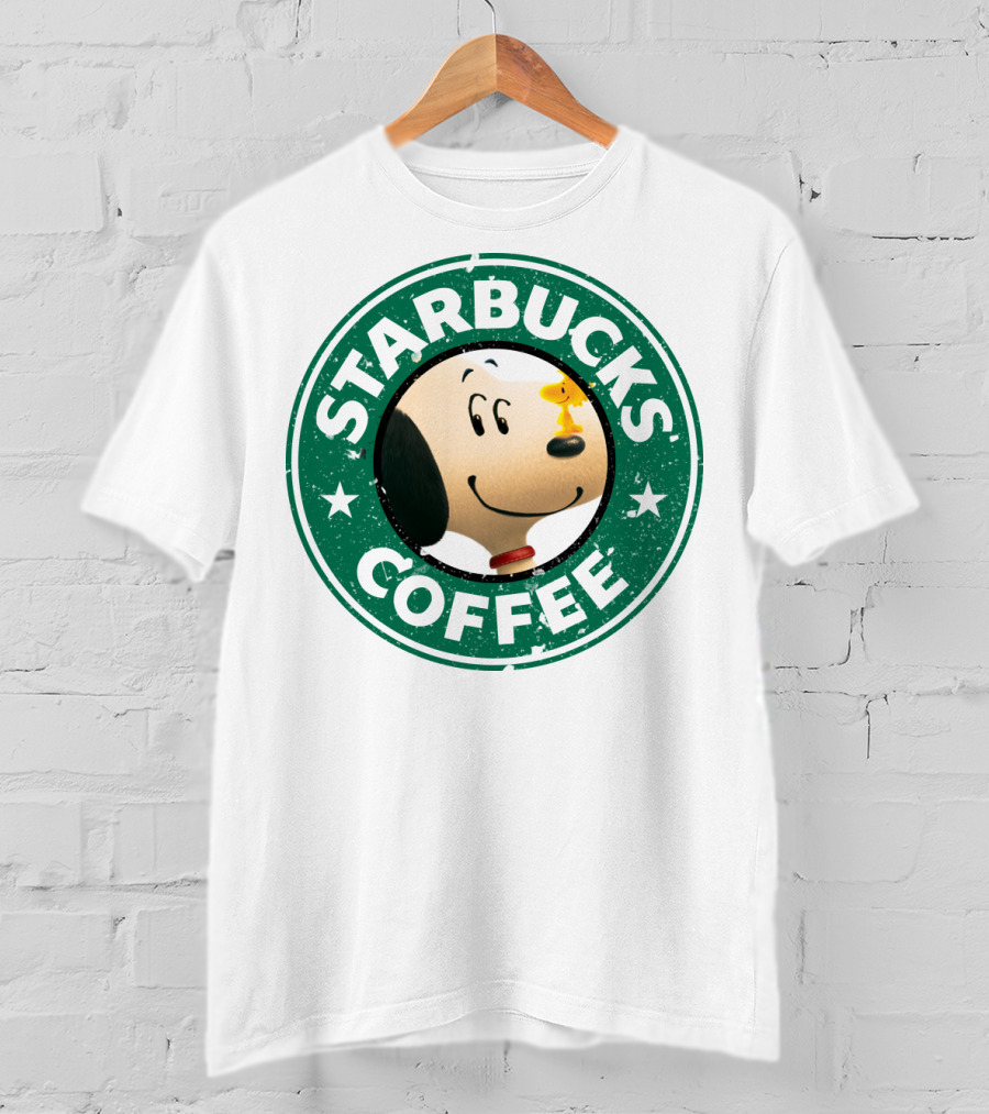 Starbucks Coffee Snoopy The Peanuts Movie Woodstock T-Shirt