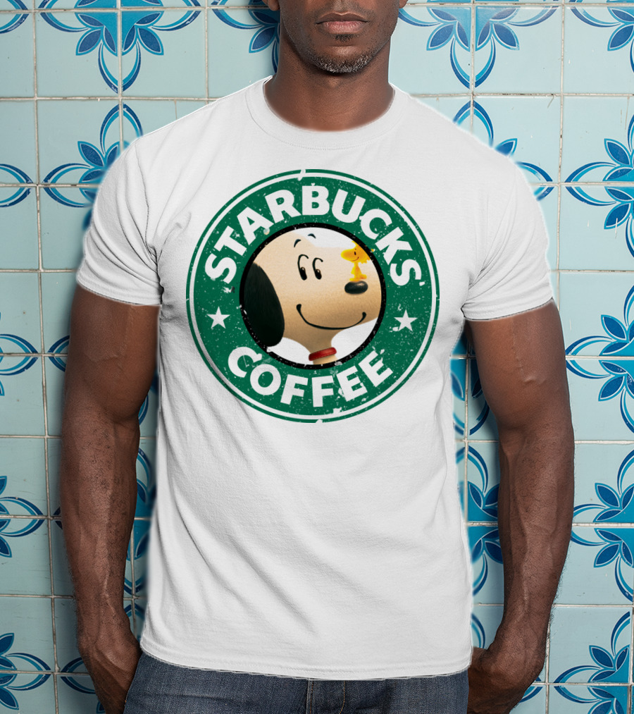 Starbucks Coffee Snoopy The Peanuts Movie Woodstock T-Shirt