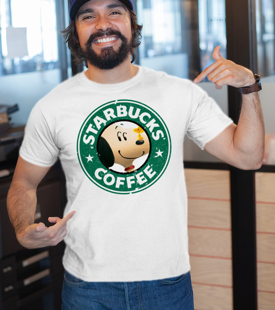 Starbucks Coffee Snoopy The Peanuts Movie Woodstock T-Shirt