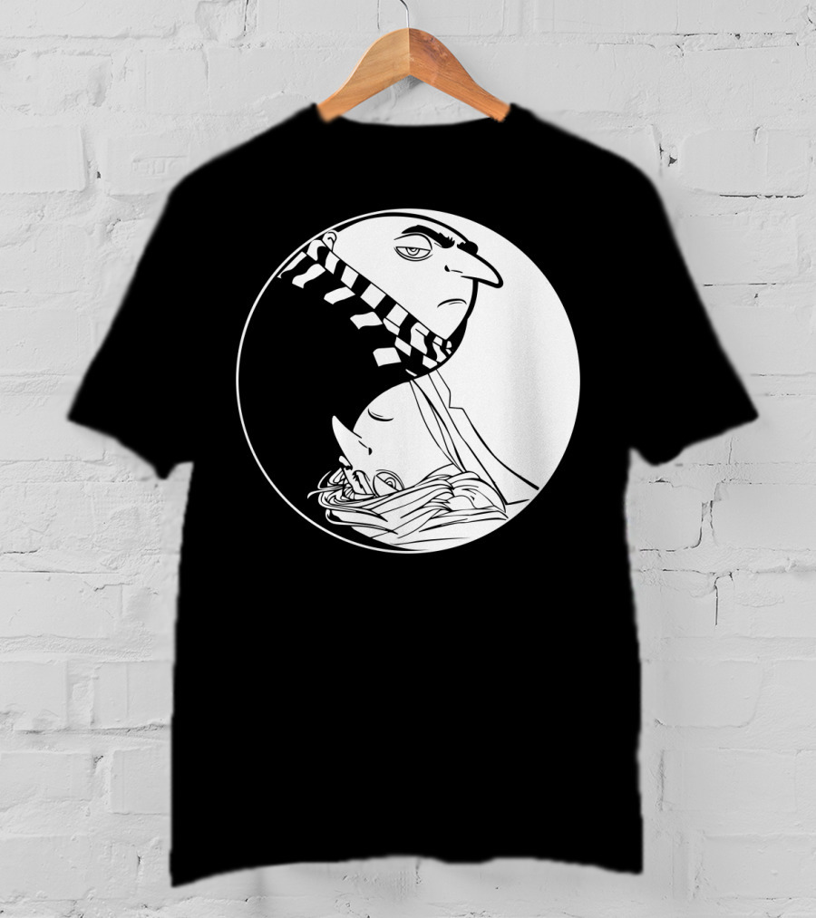 Gru And Dru Yin Yang Minions Despicable Me Sibling Symbol Harmony T-Shirt